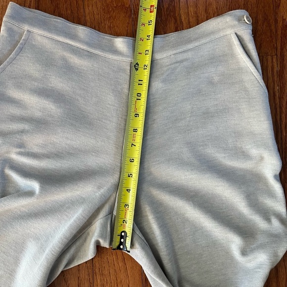 LAUREN RALPH LAUREN Light GRAY WOOL BLEND WIDE LEG PANTS Women’s L Trousers - Picture 7 of 10